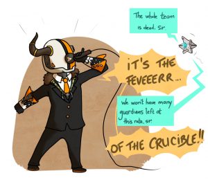 Lord Shaxx in the Crucible