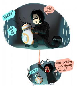 Kylo Ren and BB-8