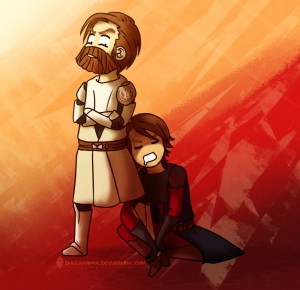 Anakin Skywalker and Obi-wan Kenobi
