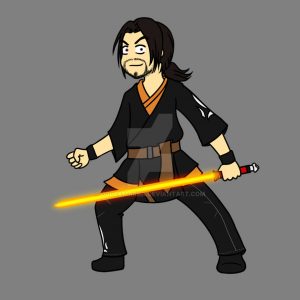 Seith as a lightsaber teacher