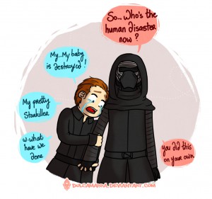 Hux Crying on Ren's shoulders