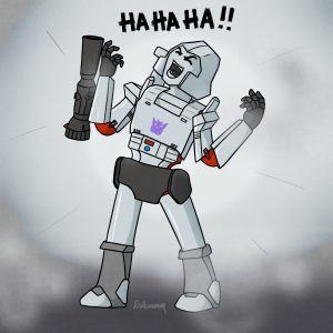 Megatron laughing