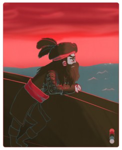 Blackbeard from Assassin's Creed 4 Black Flag with a given color palette