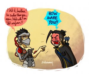 Blackwatch Genji being cooler than Hanzo