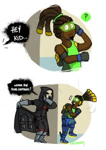 Reaper as a shotgun dealer and Lucio