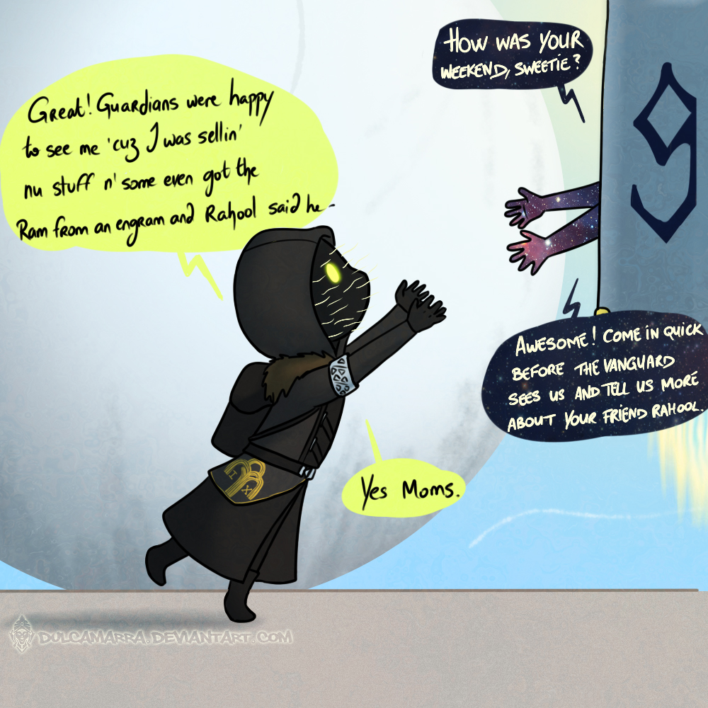 Xur being picked up after the weekend