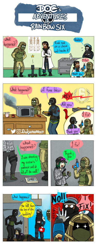 Kapkan fixes everything with his drill... But must be stopped at some point !