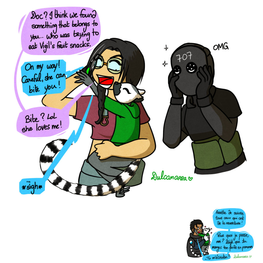 Dokka and Vigil meet the lemur
